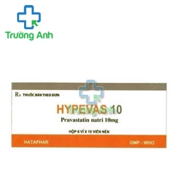 Hypevas 10 - Thuốc điều trị tăng cholesterol trong máu hiệu quả