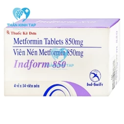 Indform 850 - Thuốc điều trị bệnh đái tháo đường type 2
