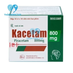 Kacetam 800mg Khapharco - Thuốc điều trị suy giảm trí nhớ, chóng mặt, ù tai