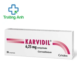 Karvidil 6,25mg - Thuốc điều trị tăng huyết áp hiệu quả