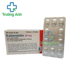 Katovastin 20mg - Thuốc làm giảm cholesterol toàn phần