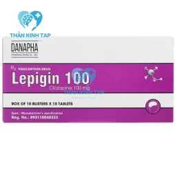 Lepigin 100mg Danapha - Thuốc điều trị tâm thần phân liệt nặng