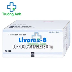 Livorax-8 - Thuốc đau, kháng viêm từ nhẹ đến trung bình