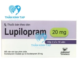 Lupilopram 20mg -  Thuốc điều trị các chứng trầm cảm trầm trọng