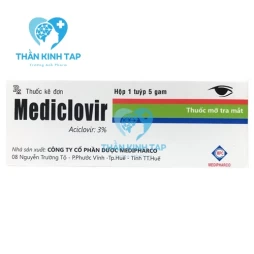 Mediclovir - Thuốc điều trị viêm giác mạc do Herpes simplex (3 tuyp)