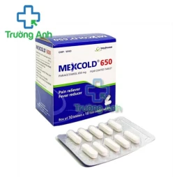 Mexcold 650mg Imexpharm (100 viên nén) - Thuốc giảm đau, hạ sốt nhẹ và vừa