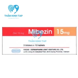 Mibezin 15mg - Thuốc bổ sung kẽm cho người suy nhược