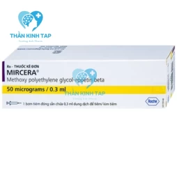 Mircera 50mcg/0.3ml - Điều trị thiếu máu do bệnh thận