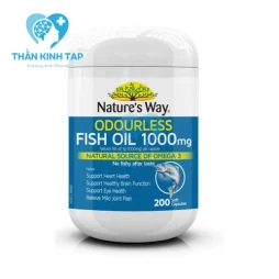 Nature's Way Odourless Fish Oil 1000mg - Viên dầu cá không mùi