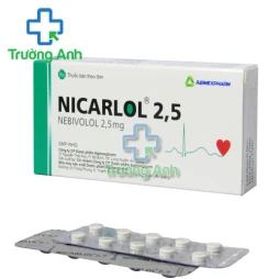 Nicarlol 2,5 - Thuốc điều trị tăng huyết áp và suy tim hiệu quả