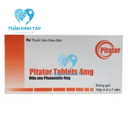 Pitator tablets 4mg - Thuốc điều trị tăng cholesterol máu