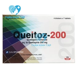 Queitoz-200 Davipharm - Thuốc điều trị tâm thần phân liệt