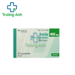 Ratida 400mg - Thuốc điều trị bệnh viêm xoang, viêm phổi