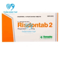 Risdontab 2mg Danapha - Thuốc điều trị tâm thần phân liệt, chống loạn thần