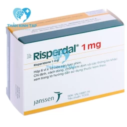 Risperdal 1mg Janssen - Thuốc điều trị tâm thần phân liệt, các cơn hưng cảm