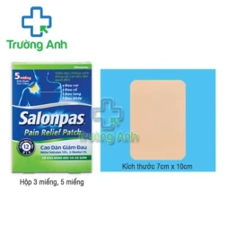 Salonpas Pain Relief Patch Hisamitsu (5 miếng) - Miếng dán giảm đau, kháng viêm