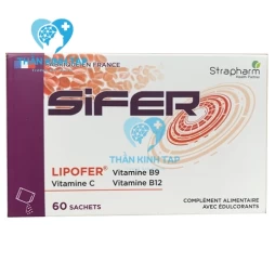 SIFER - Vitamin C + VItamin B9 + Vitamin B12 Strapharm