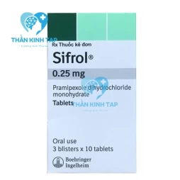 Sifrol 0.25mg Boehringer - Thuốc điều  trị bệnh Parkinson hiệu quả