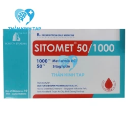 Sitomet 50/1000 - Metformin + Sitagliptin Boston