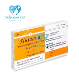 Siutamid Injection - Thuốc phòng và điều trị buồn nôn và nôn hiệu quả