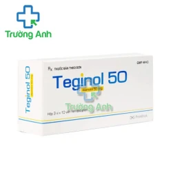 Teginol 50 - Thuốc điều trị tăng huyết áp, đau thắt ngực