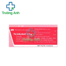 Ticarlinat 3,2g - Thuốc điều trị bệnh nhiễm khuẩn