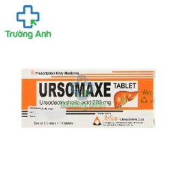 Ursomaxe 200mg - Thuốc điều trị sỏi túi mật cholesterol