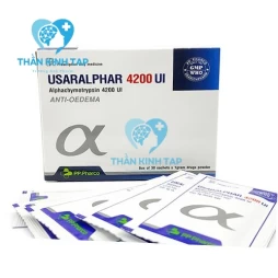 Usaralphar 4200 UI - Thuốc điều trị phù nề do bong gân