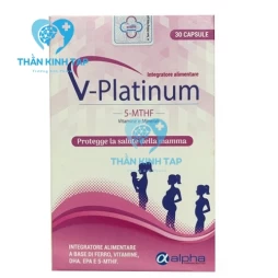 V-Platinum 5-MTHF - Bổ sung sắt, vitamin C, vitamin E, axit Folic