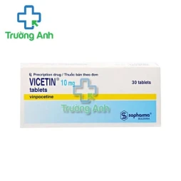 Vicetin 10mg - Thuốc điều trị rối loạn tuần hoàn não