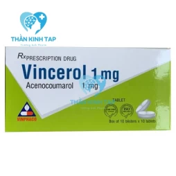 Vincerol 1mg - Acenocoumarol 1mg Vinphaco