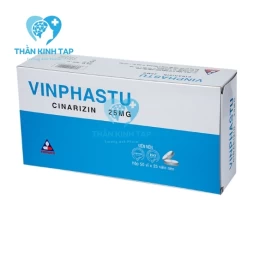 Vinphastu 25mg - Thuốc điều trị chóng mặt, rối loạn tiền đình