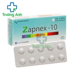 Zapnex 10mg Davipharm - Thuốc điều trị tâm thần phân liệt, rối loạn lưỡng cực