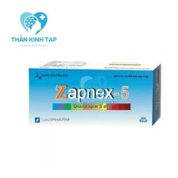 Zapnex 5mg Davipharm - Thuốc điều trị tâm thần phân liệt, rối loạn lưỡng cực