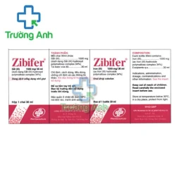 Zibifer - Thuốc dự phòng và điều trị thiếu máu do thiếu sắt