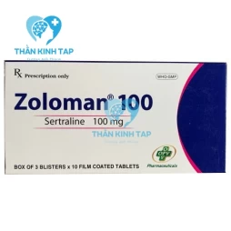 Zoloman 100 OPV - Thuốc điều trị bệnh trầm cảm nặng