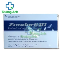 Zondoril 10 - Thuốc điều trị tăng huyết áp vô căn